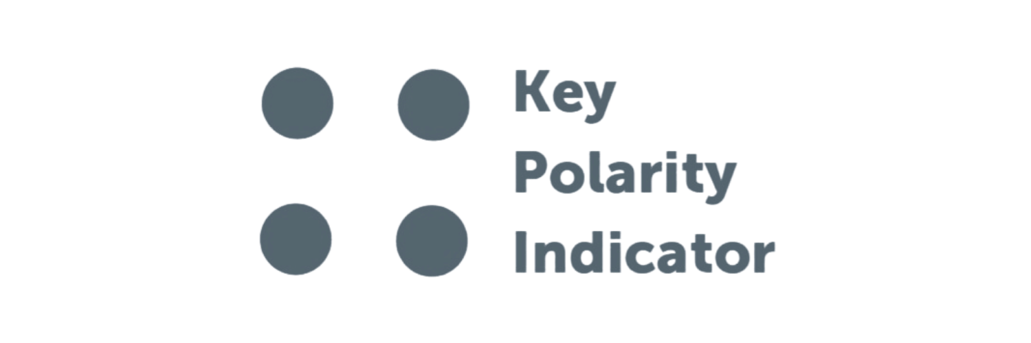 Key Polarity Indicator with four grey dots